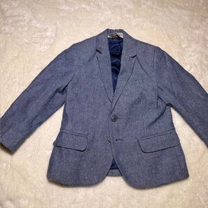 H&M toddler blue Blazer with Brown Elbow Patches size 2-3Y